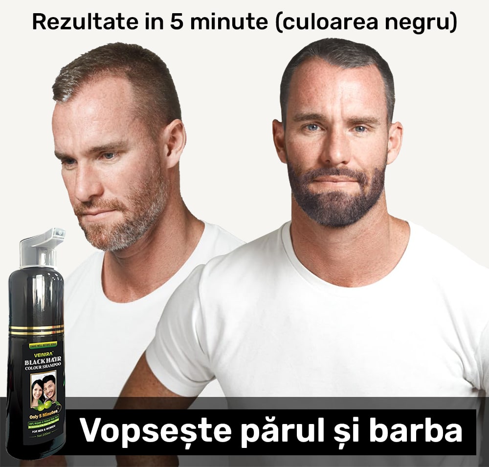 sampon colorant pentru par si barba